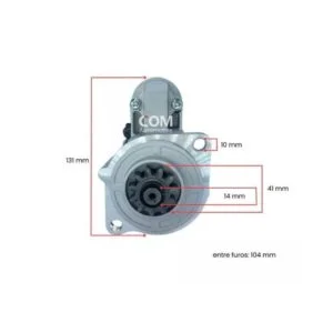 Motor de Partida 12V 2.2KW compatível com 4033447 QDJ1331 Jheco